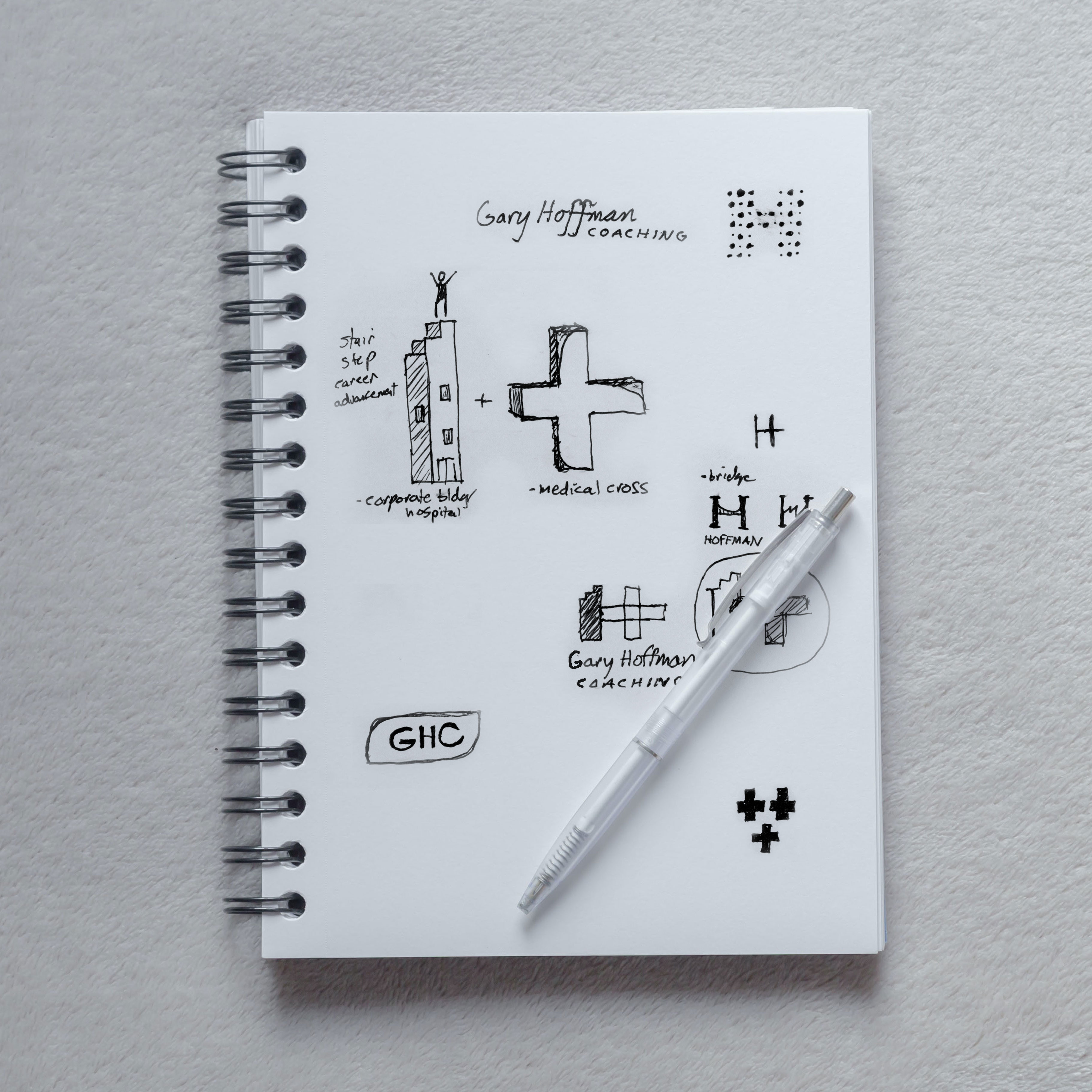 gary hoffman logo sketch